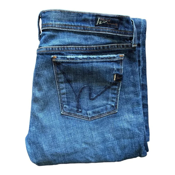 Citizens of Humanity Denim - Citizens Of Humanity By Jerome Dahan Women's Low Waist Flare Blue Size 31 Alter